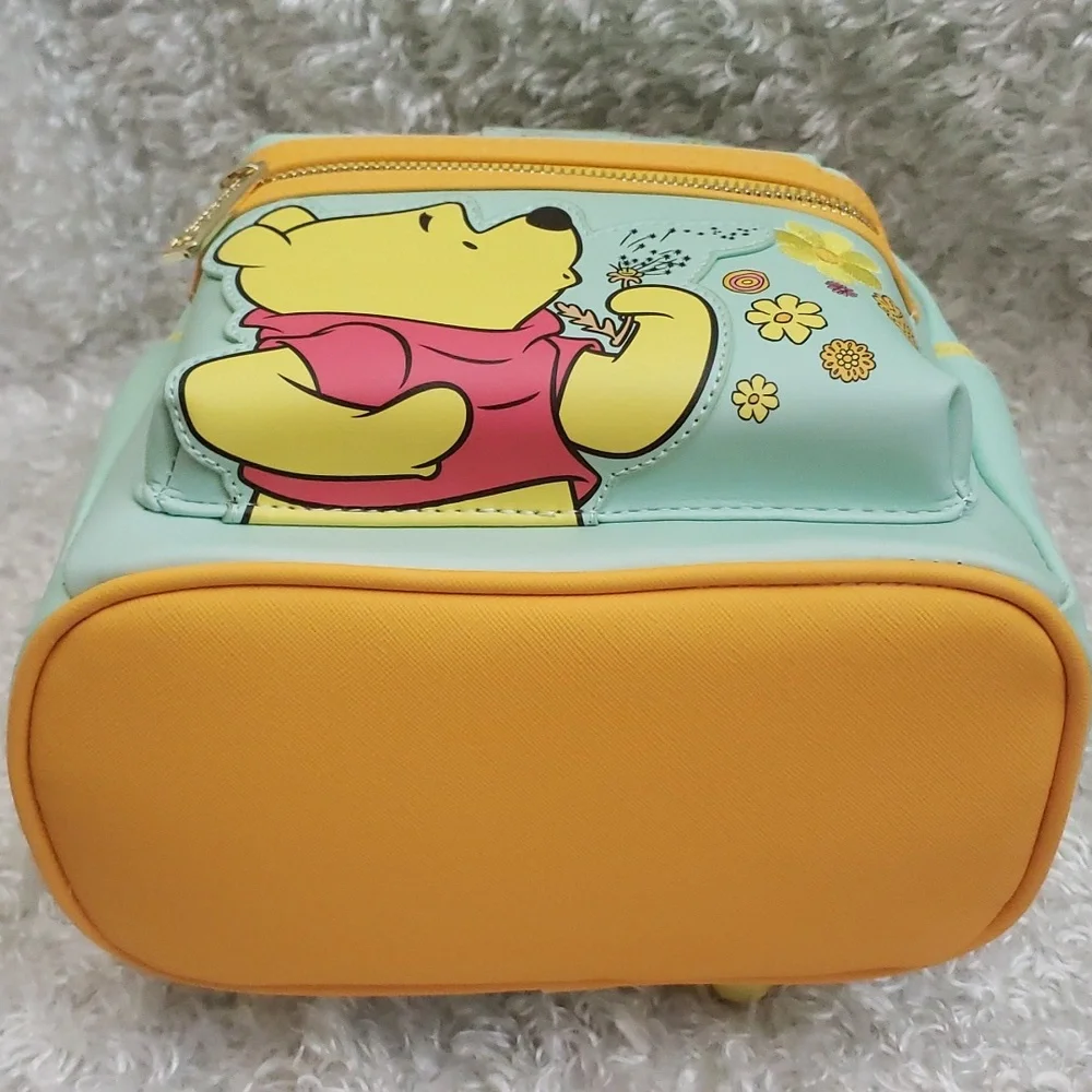 Loungefly Winnie the Pooh embroidered floral backpack and cardholder